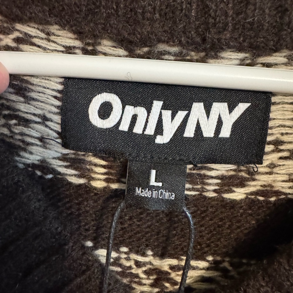 Only NY men’s Large sweater vest NWT - Picture 2 of 5